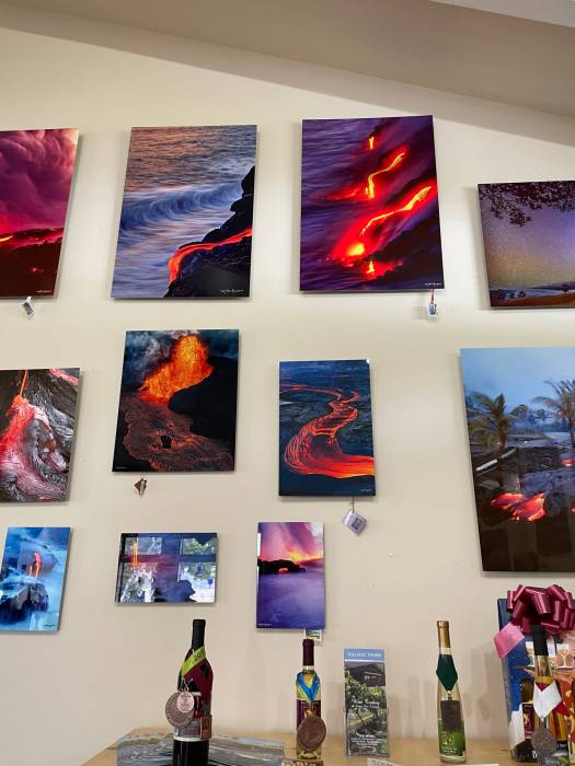 Hawaii Volcano Winery lava photos