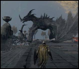 Elden Ring co-op flying dragon greyll bridge