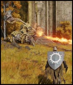 Elden Ring co-op draconic tree sentinel Leyndell