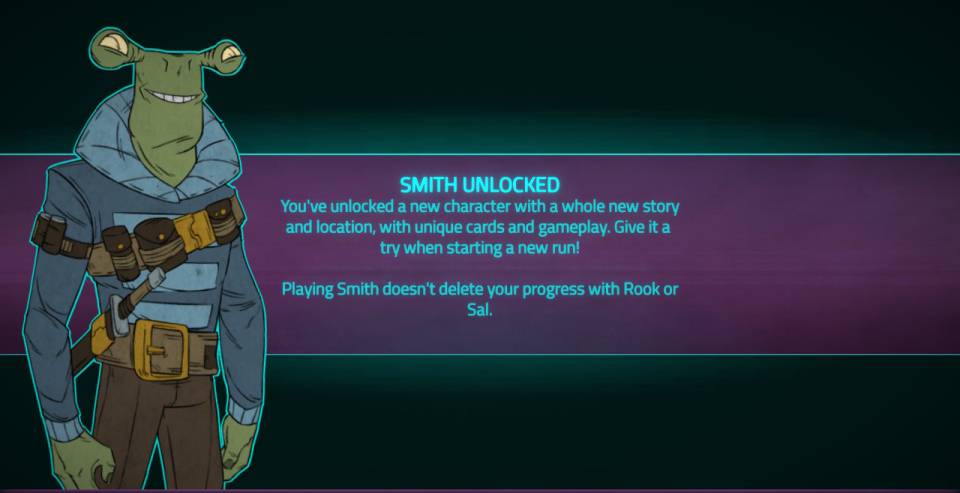 Nintendo Switch Griftlands Smith unlock screen