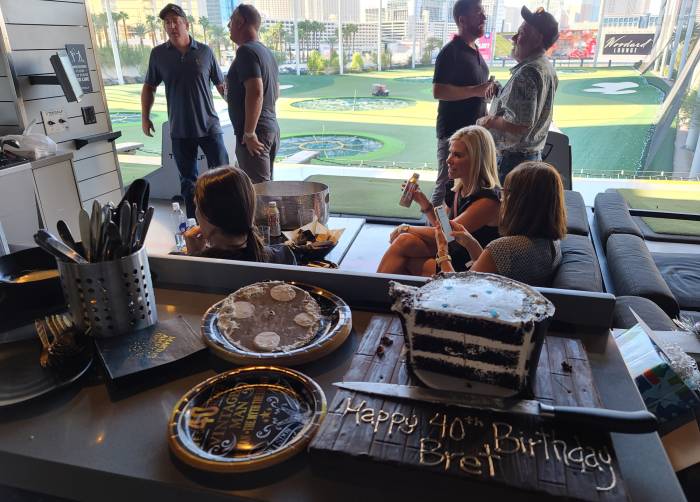 Top Golf Las Vegas birthday cake