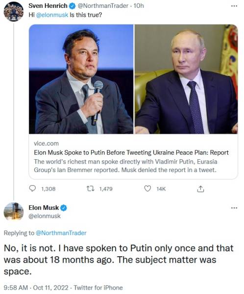 Sven Henrich Elon Musk tweet Putin