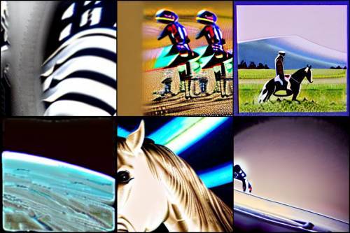 Stable Diffusion txt2img example astronaut riding horse
