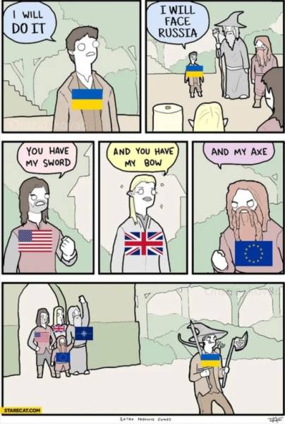Ukraine lotr meme