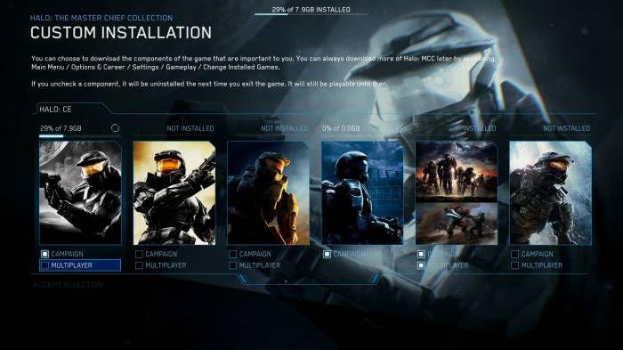 Halo Master Chief Collection games