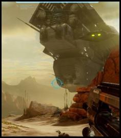 Halo 4 MCC desert combat UNSC Infinity