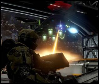 Halo 4 MCC Master Chief docking bay turret dropship