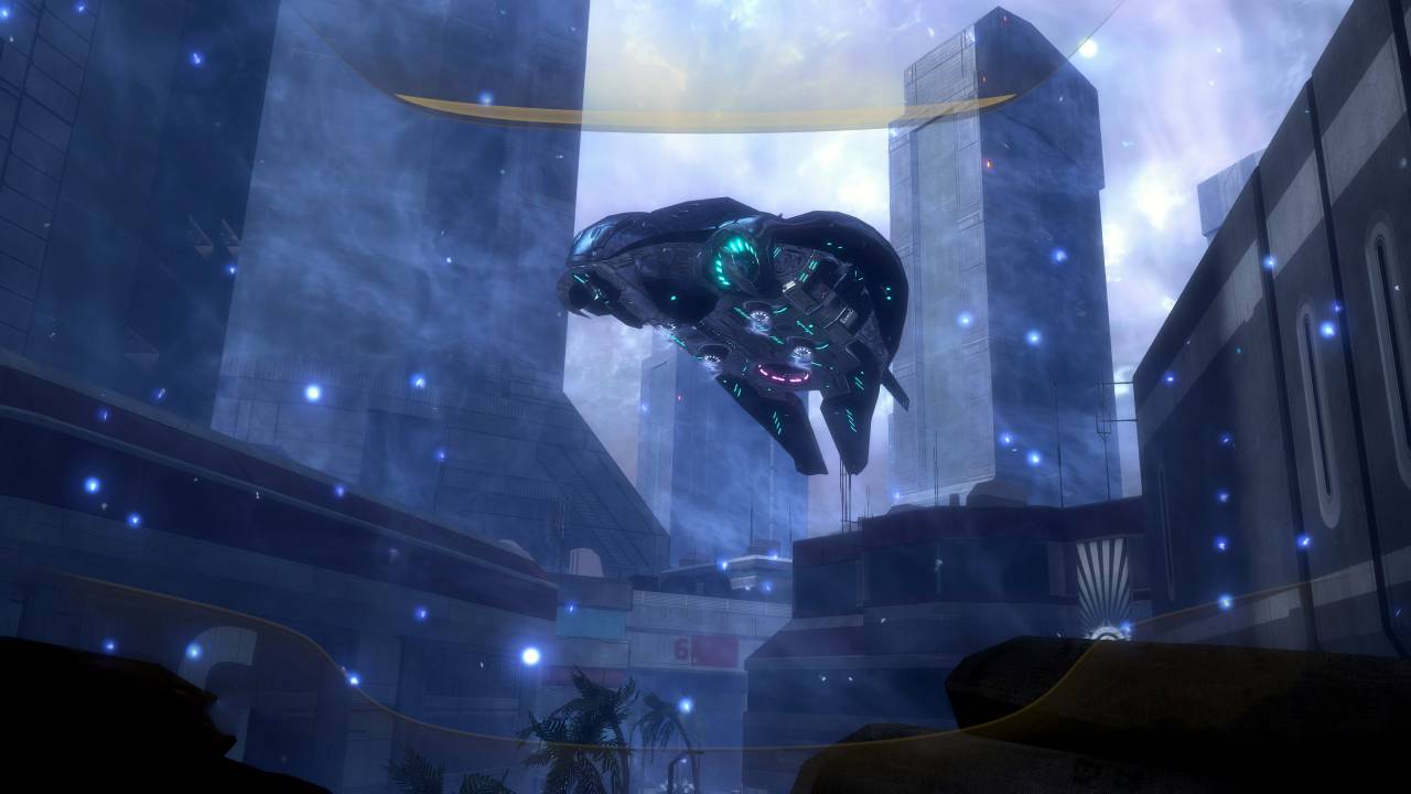 Halo ODST Master Chief Collection covenant dropship city