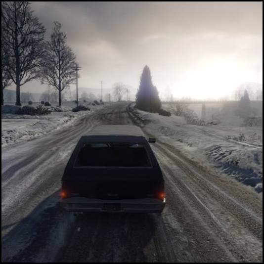thumbnail Grand Theft Auto Online intro driving snow