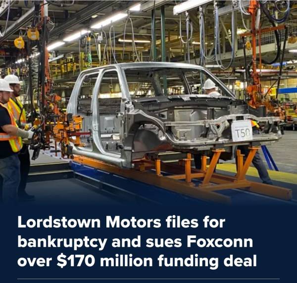 CNBC Lordstown Motors LMC bankruptcy