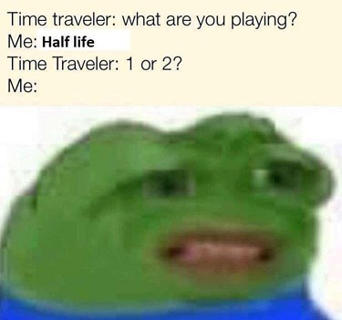 Pepe time traveler half-life