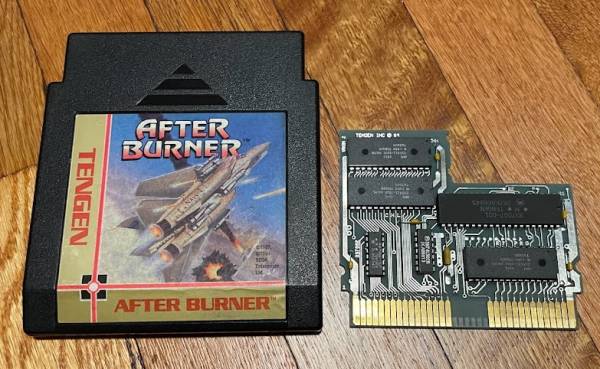 Afterburner Tengen Nintendo game cartridge