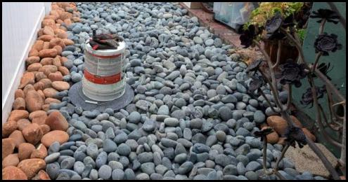 Rock landscaping