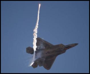 Miramar Air Show 2024 F-22 Raptor flare