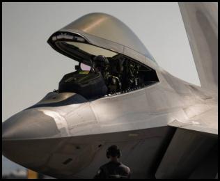 Miramar Air Show 2024 F-22 Raptor canopy open ground crew