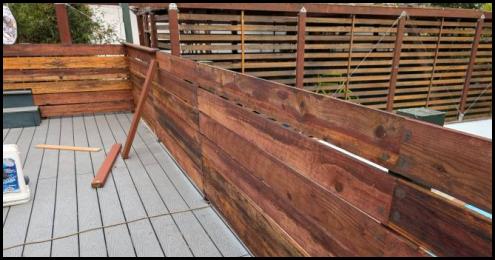 Deck railing plank boards