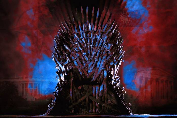 Game of Thrones Iron Throne but US election