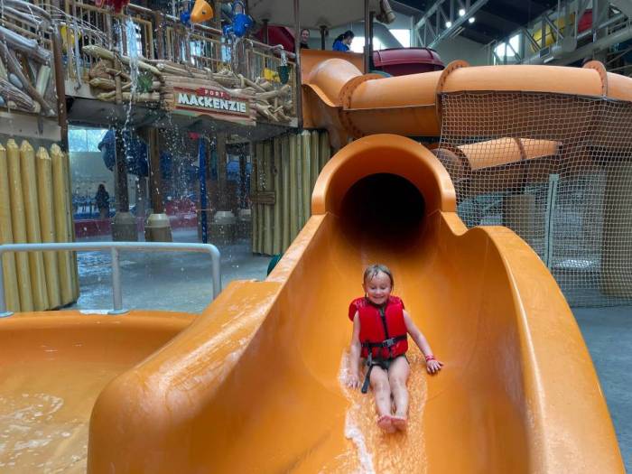 Great Wolf Lodge Anaheim Garden Grove Fort MacKenzie slide