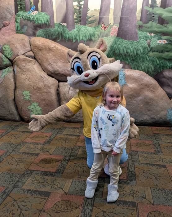 Great Wolf Lodge squirrel character