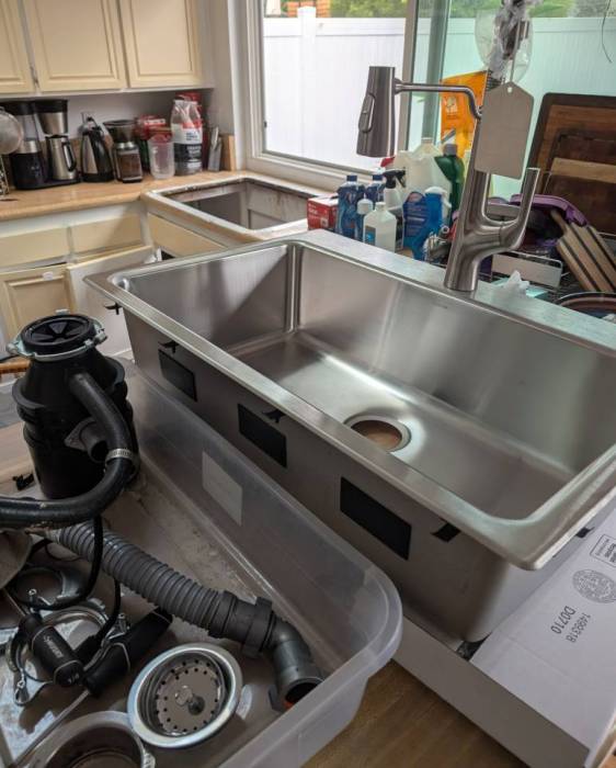 Kitchen sink replacement basin