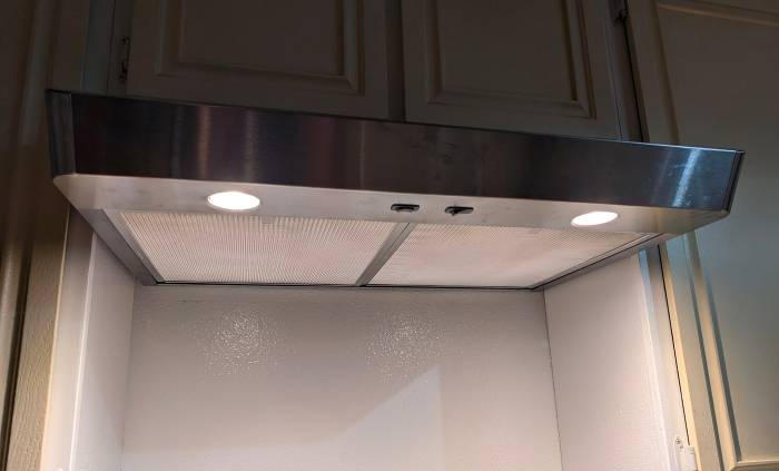 Broan stainless steel stove hood