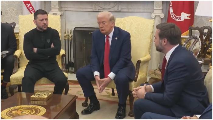 Zelensky Trump Vance meeting oval office