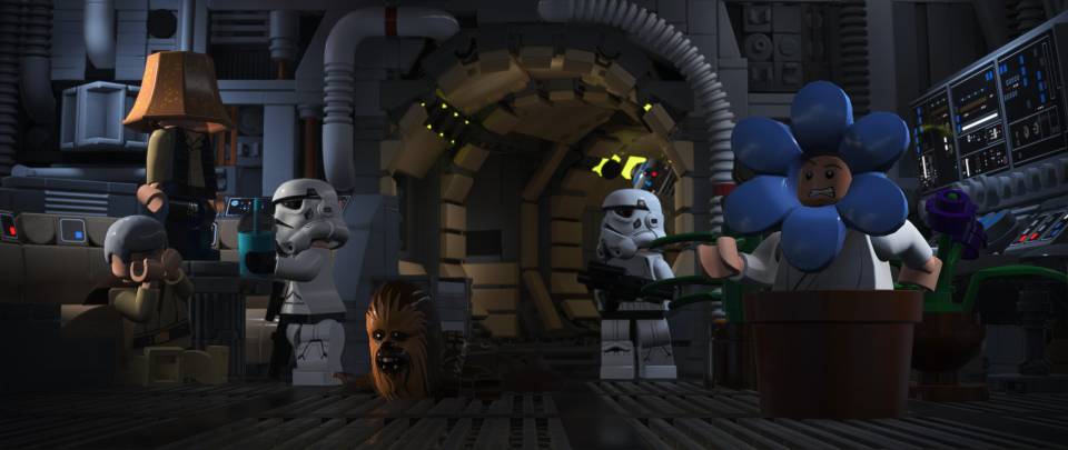 Lego Star Wars Falcon Death Star hiding