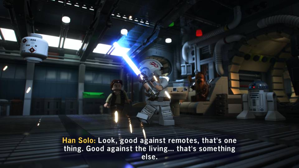 Lego Star Wars Han remotes lightsaber
