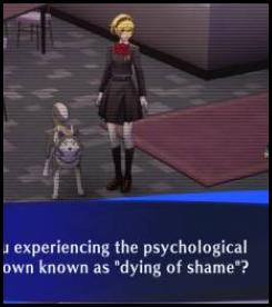 Persona 3 Reload Aigis dying of shame cameras