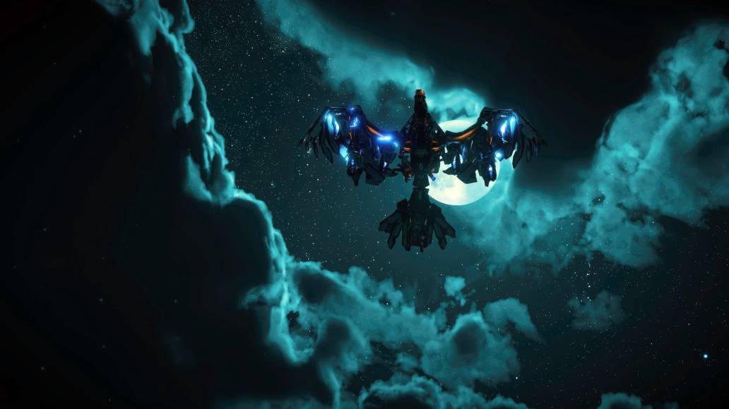 Horizon Forbidden West stormbird moon backlight