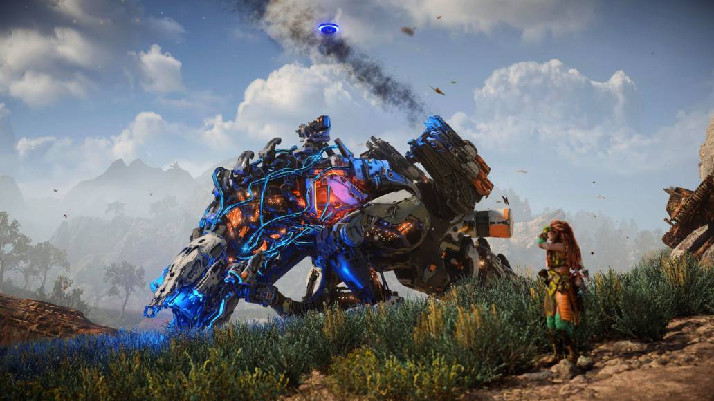 Horizon Forbidden West overridden thunderjaw disc thrower