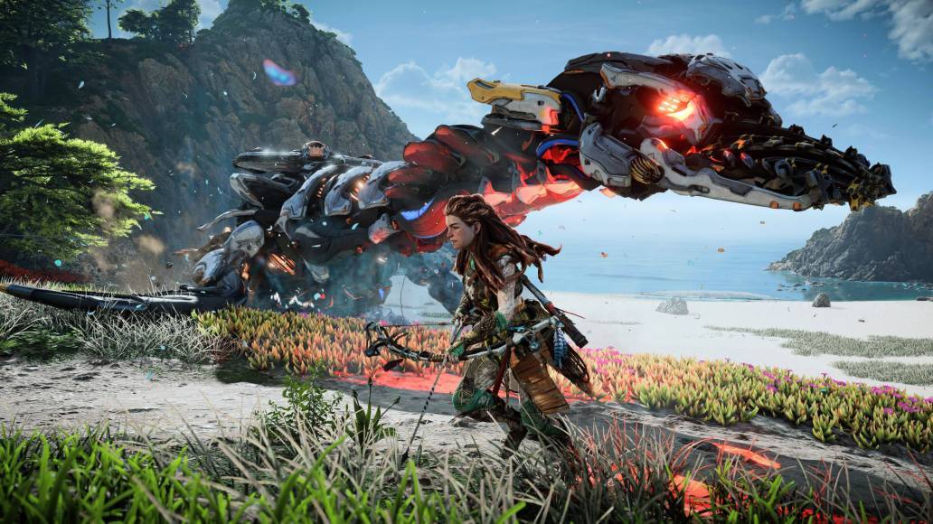Horizon Forbidden West tideripper beach combat