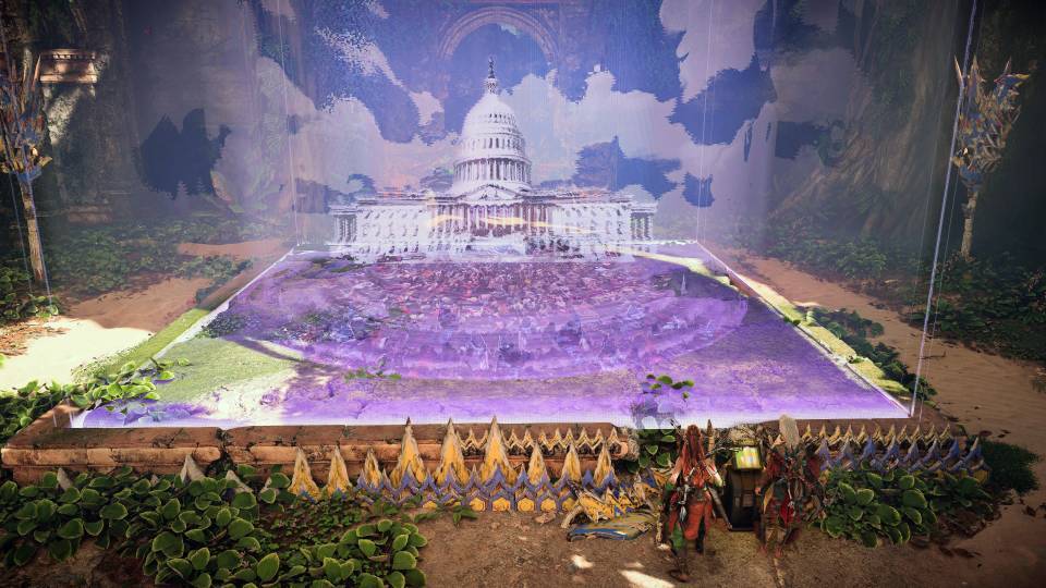 Horizon Forbidden West capitol hologram