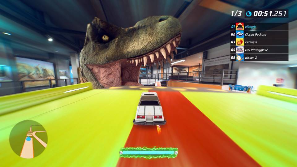 Hot Wheels Unleashed 2 t-rex dinosaur track