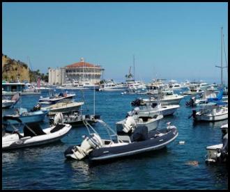 Catalina Island Avalon harbor casino view