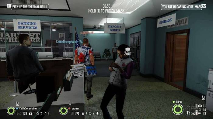 Payday 2 Hoxtons Revenge cameras rooster screenshot